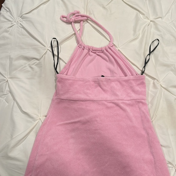 Pink Terry Cloth Beach Cover Up - Picture 3 of 5